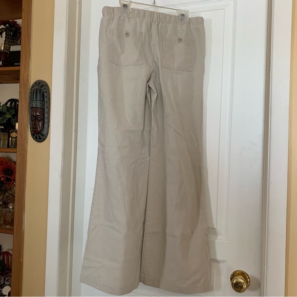 Linen and rayon wide leg pants - Picture 7 of 10